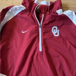 Nike Red and White Sports Jacket